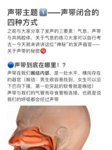 掌握高音技巧_科学训练与声带保护要点