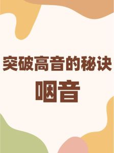 轻松突破高音_高音技巧与训练秘籍