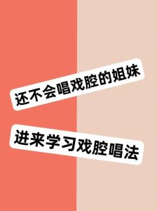 戏曲演唱艺术揭秘_掌握戏腔之美