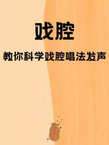 戏腔学习指南_全面解析传统戏曲演唱艺术精髓