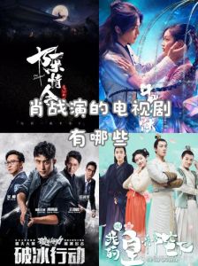 肖战全部电视剧大全_肖战演技炸裂！警察仙侠都市戏精全能，实力派认证