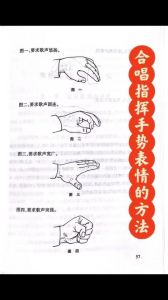唱歌手势八个动作图_抬软腭稳气息，手势自然显真情